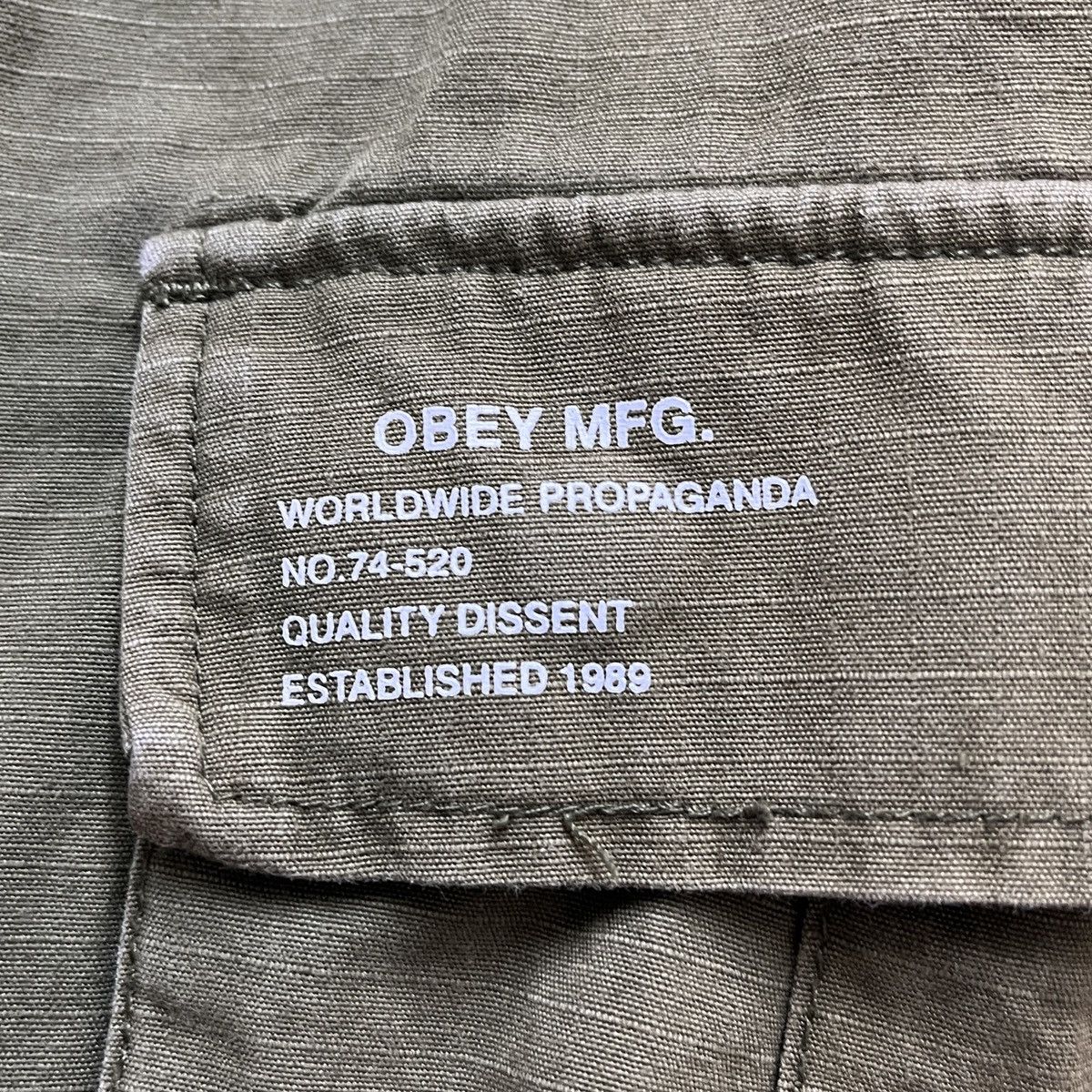 Vintage - Grails Obey Worldwide Cargo Short Pants Sun Faded - 14