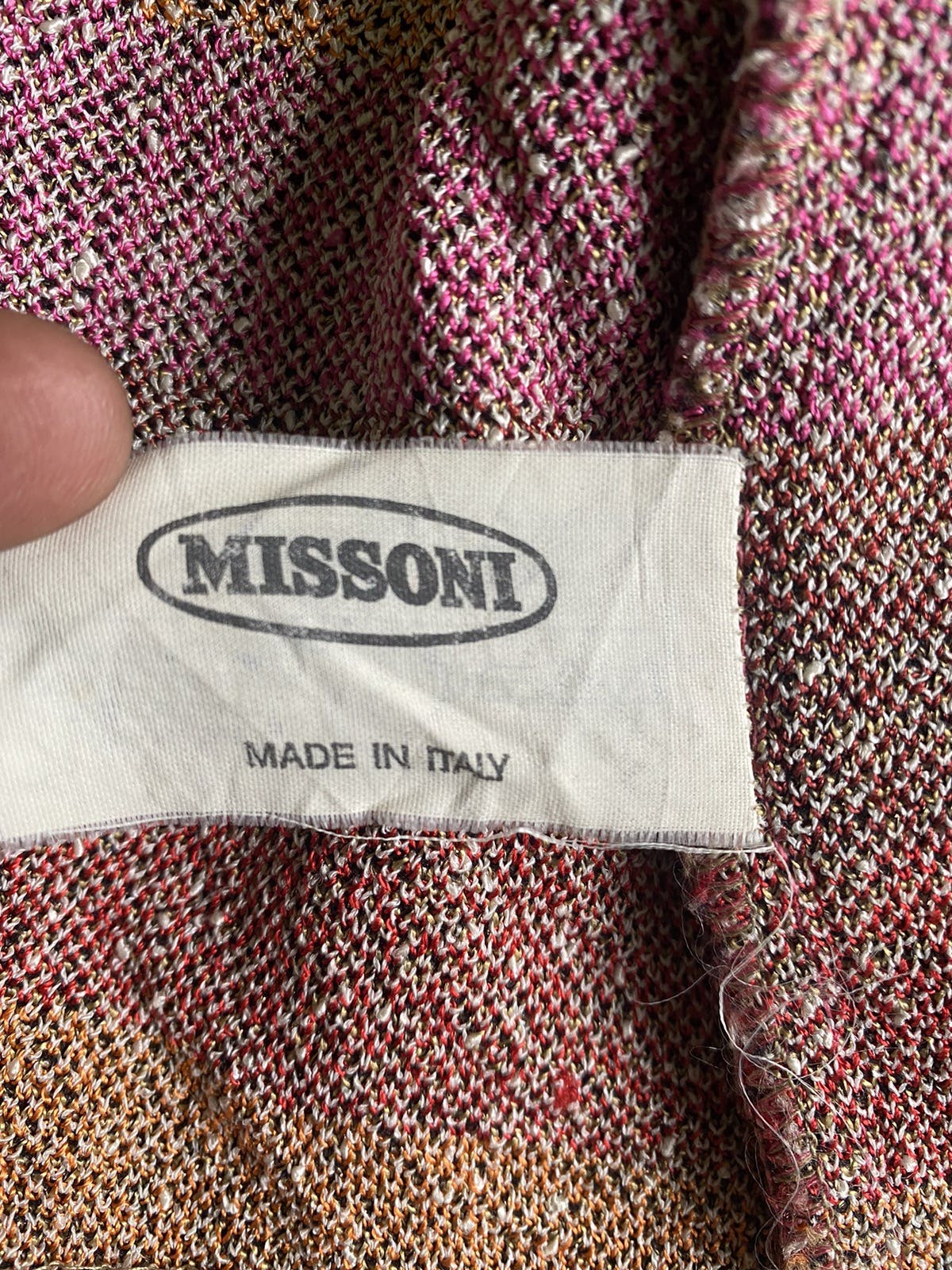 Vintage Missoni fringe knitted Jacket - 8