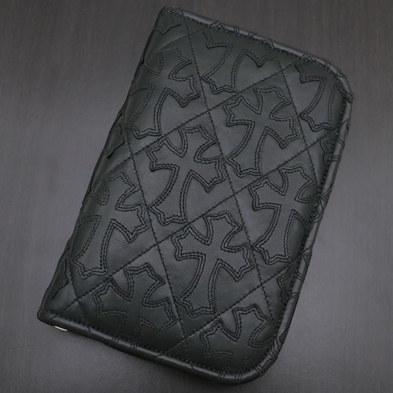 Chrome Hearts Cemetery Cross Leather Wallet - 1
