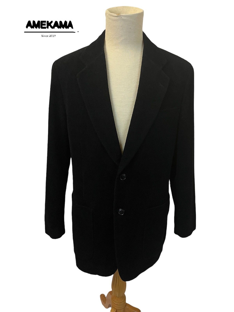 LANVIN BLACK VELVET BLAZER - 1