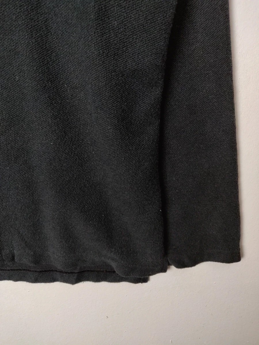 Enrico Coveri - Long Sleeve Shirt Button Up Sweater Black - 6
