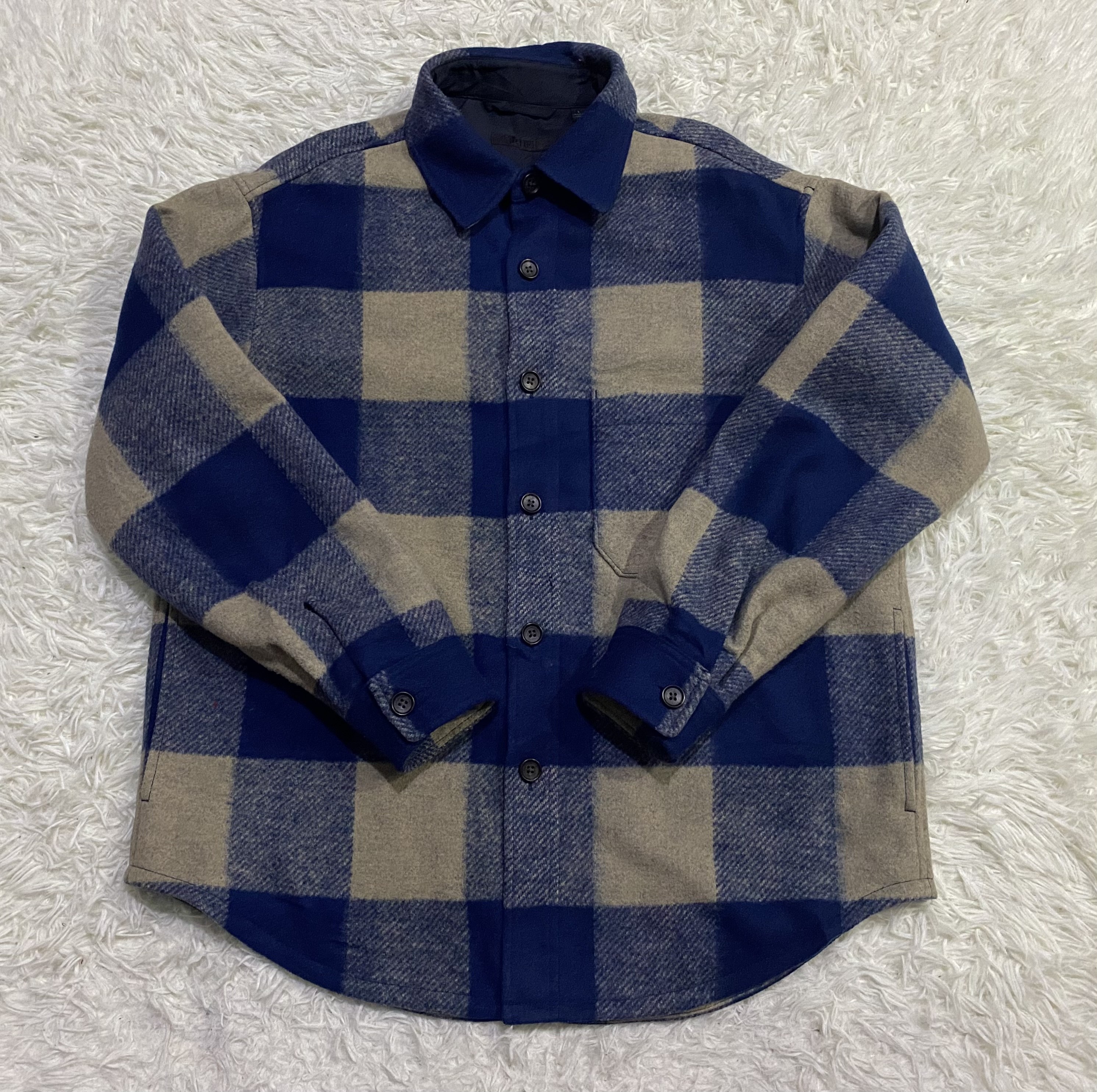 Flannel - Uniqlo Polyester Rayon Button Up Checked Flannel - 3