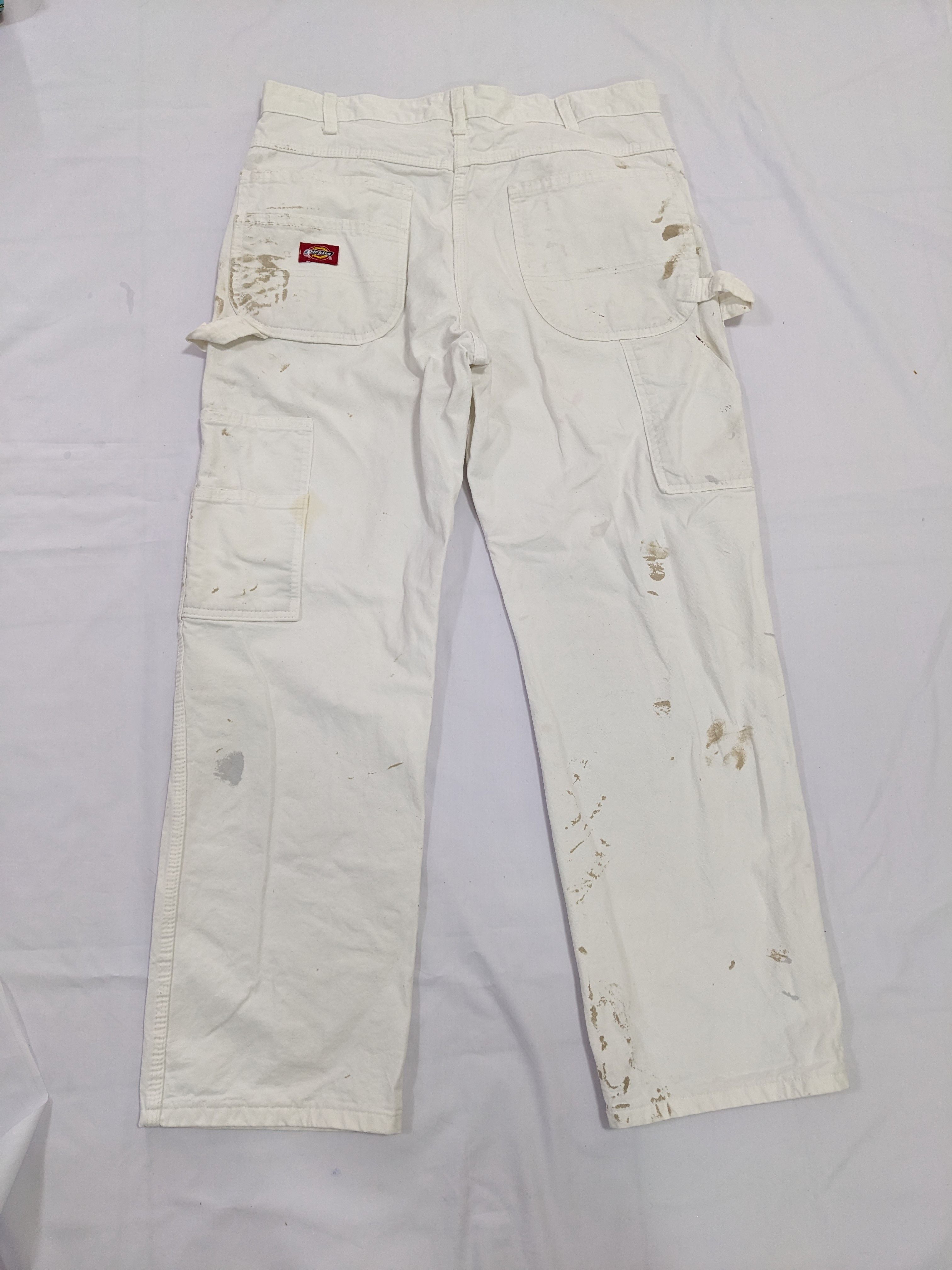 Vintage Dickies White Painter Carpenter Pants - 2