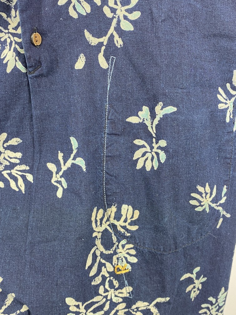 45rpm - Indigo Discharge Print Shirt - 2