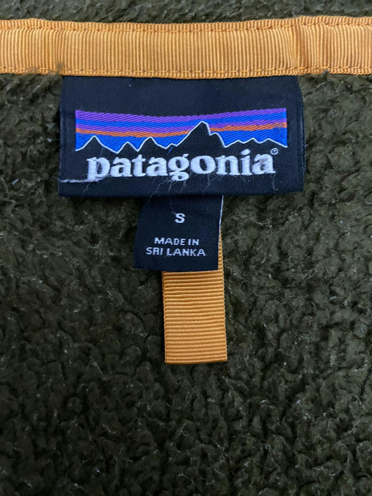 Rare Patagonia Fleece Sherpa Dark Green Jacket - 10