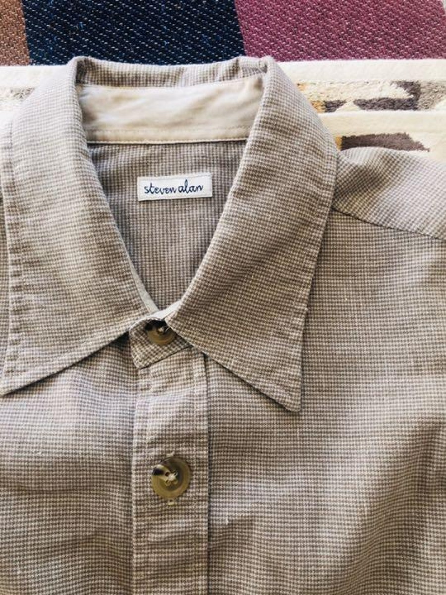 Steven Alan - houndstooth shirt xl - 4