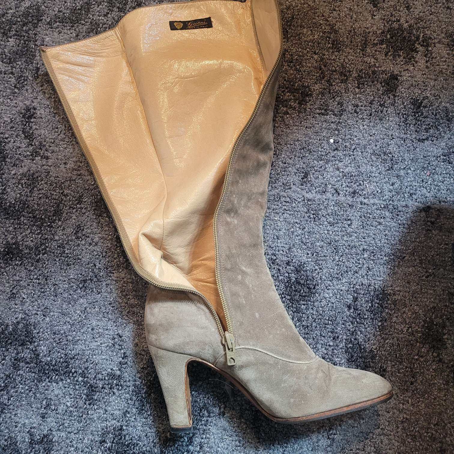 GUCCI 70s Vintage Gucci Suede Boots | narai | REVERSIBLE display picture 3