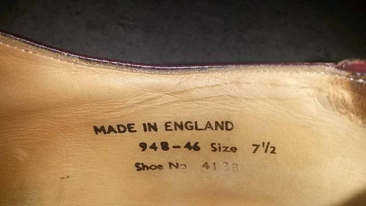 Made in England brogue oxford burgundy creeper platform shoes - 9