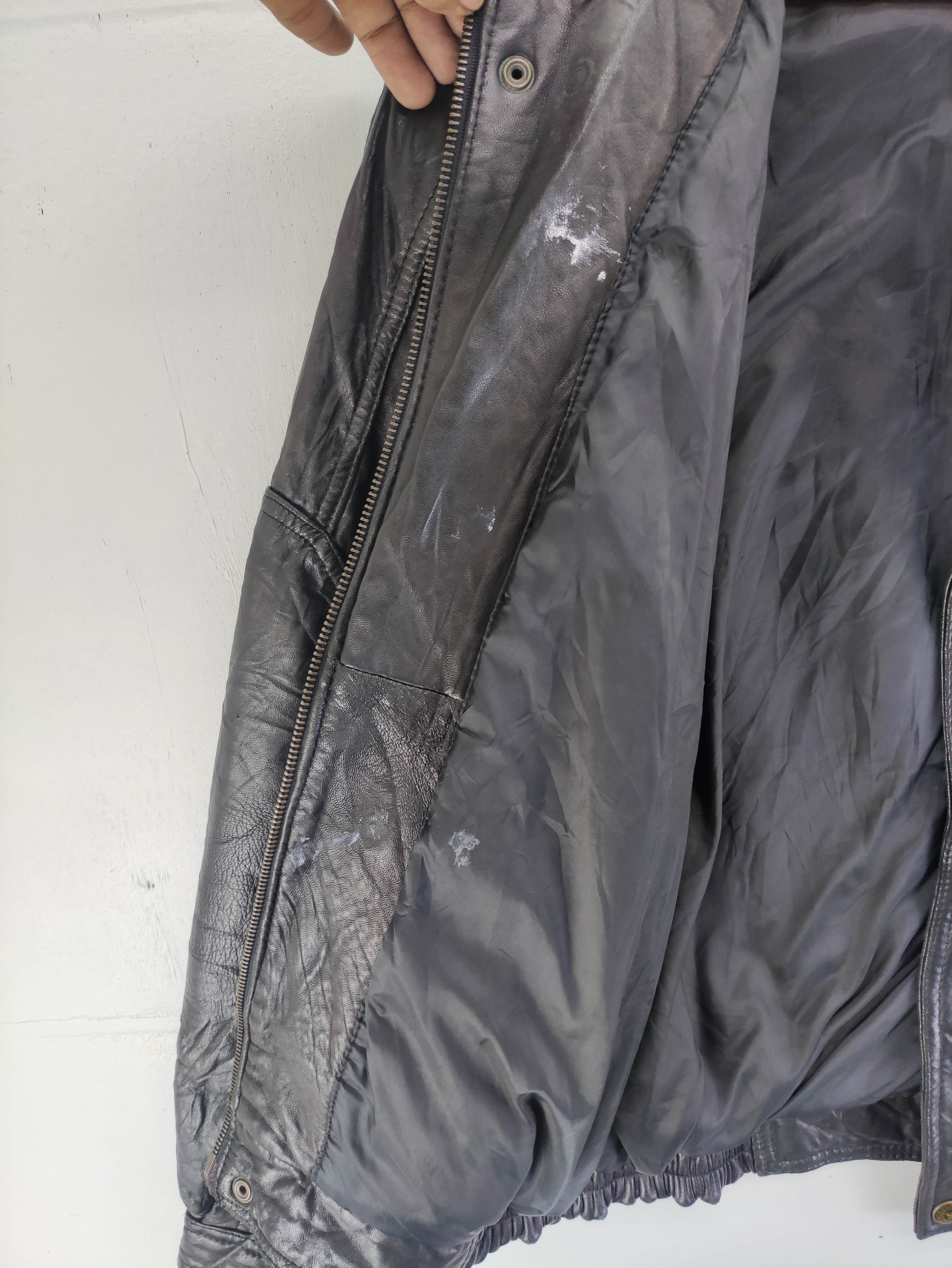 Vintage Ys Eachs Leather Jacket Zipper - 5