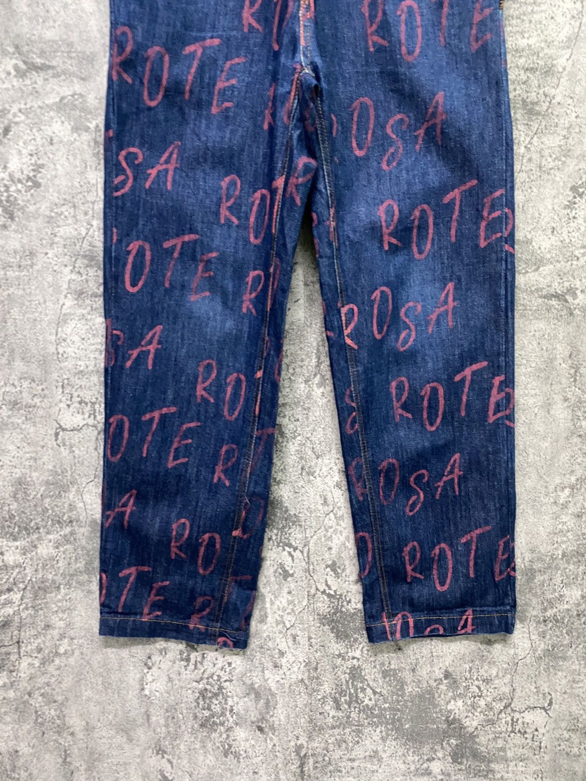 Distressed Denim - ROTE ROSA All Print Distressted Denim Jeans - 8