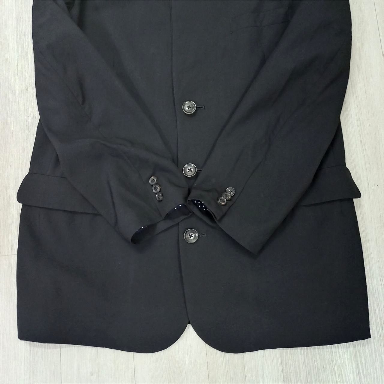 Vtg YOHJI YAMAMOTO Single Breasted 3 Buttons Blazer Jacket - 8