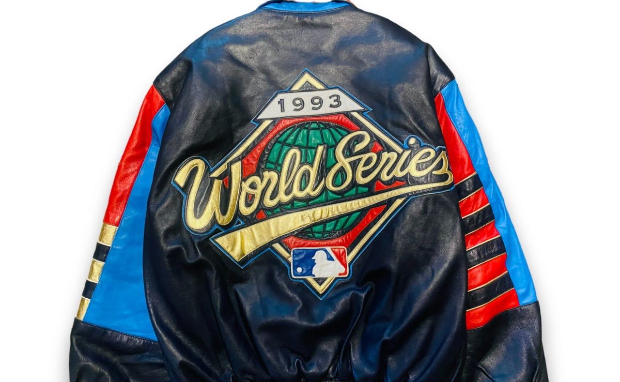 Very Rare - Exclusive Leather Jacket Jeff Hamilton MLB World Series 1993 - 2