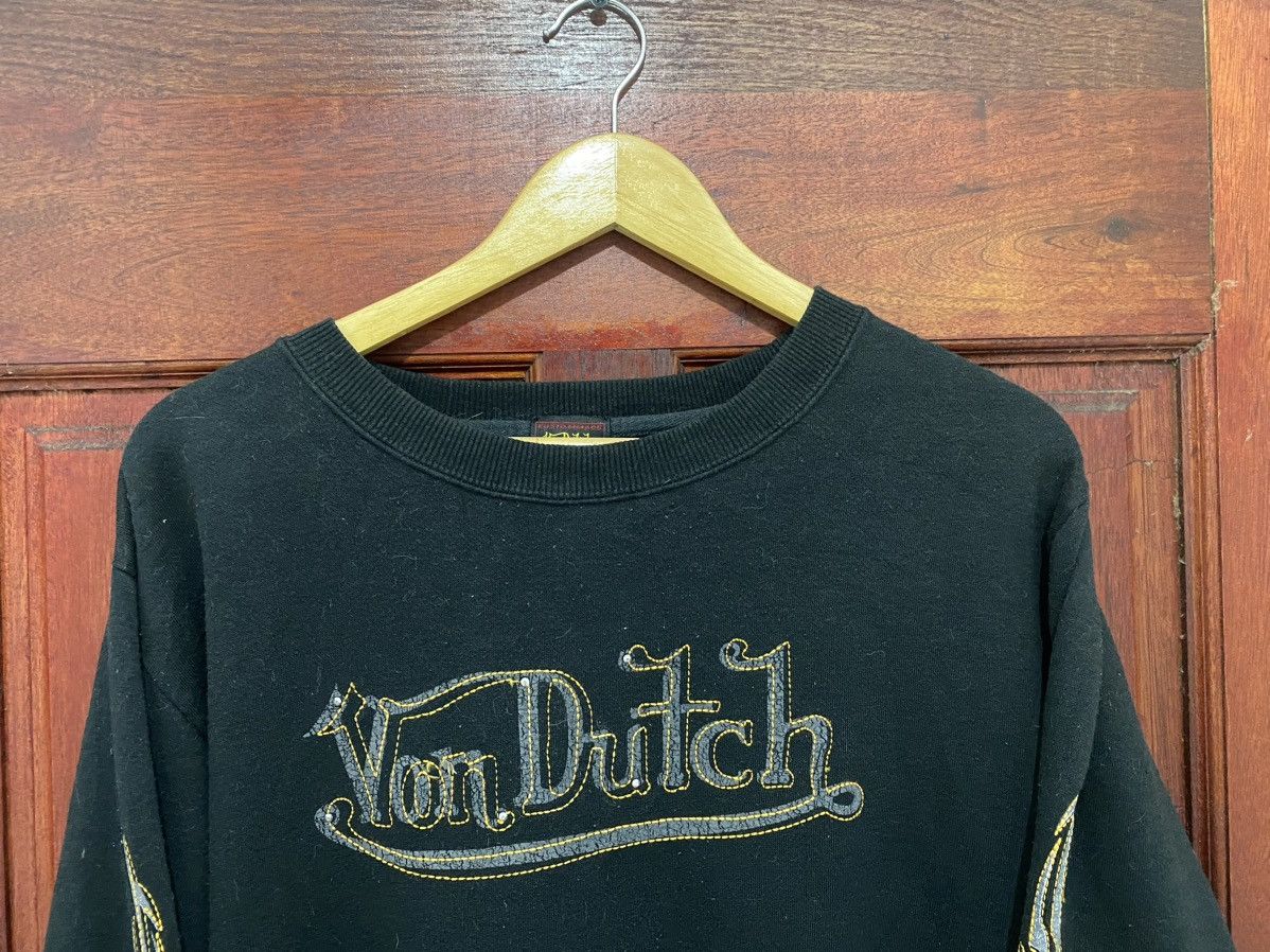 Vintage Von Dutch Embroidery Logo Rare Design Sweatshirt - 3