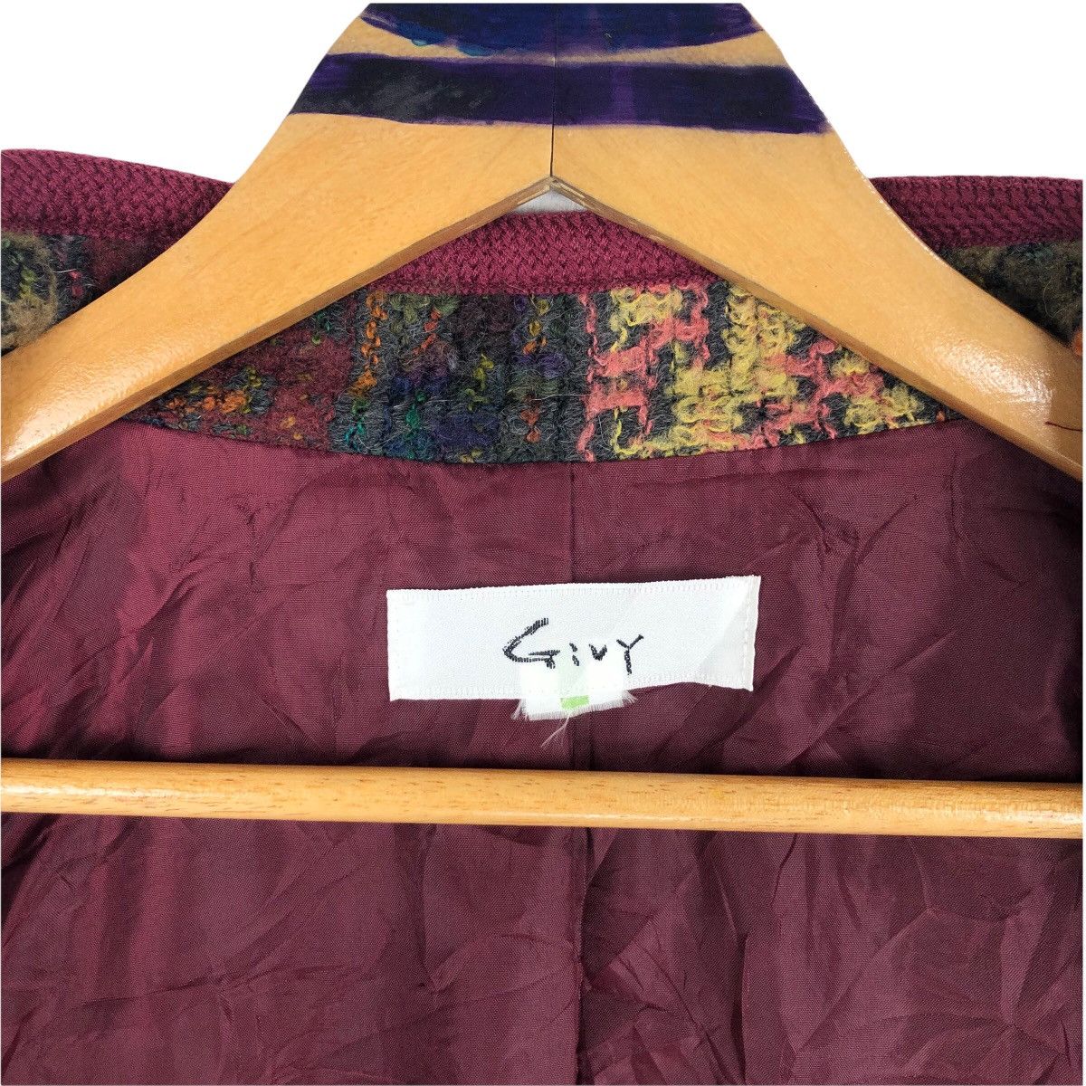 Vintage Givy Native Mandarin Collar Women’s Wool Jacket - 8