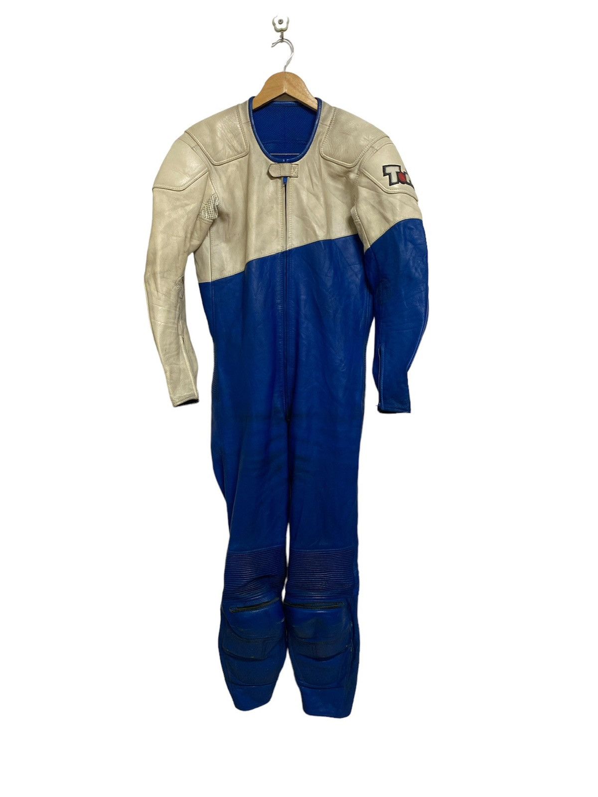 Sports Specialties - Vintage Japan Leather Racing Padded Suit Overall - 1