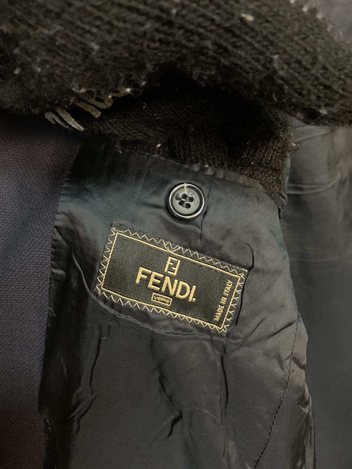 Vintage Fendi Wool Coat Made In Italy - 8