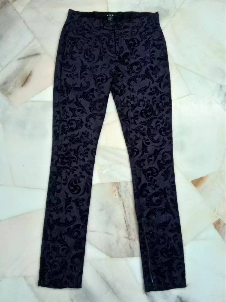 Ksubi floral print ankle zippers casual pants - 1