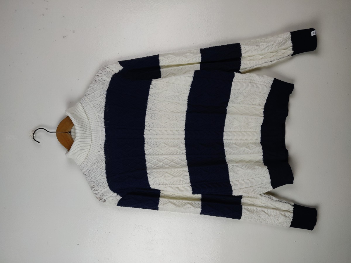Vanquish - Japan Stripes Knitwear Turtleneck Sweater - 2
