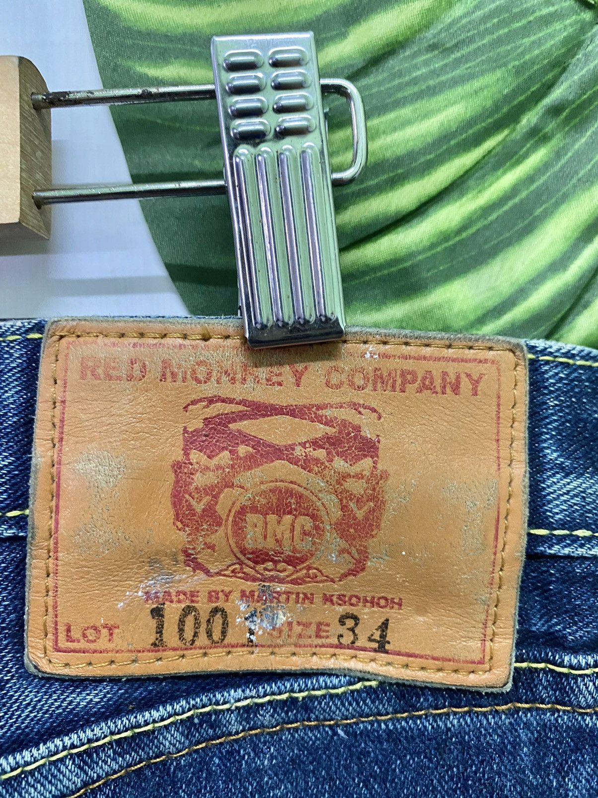 Vintage RED MONKEY COMPANY Embroidered Denim Jeans - 20