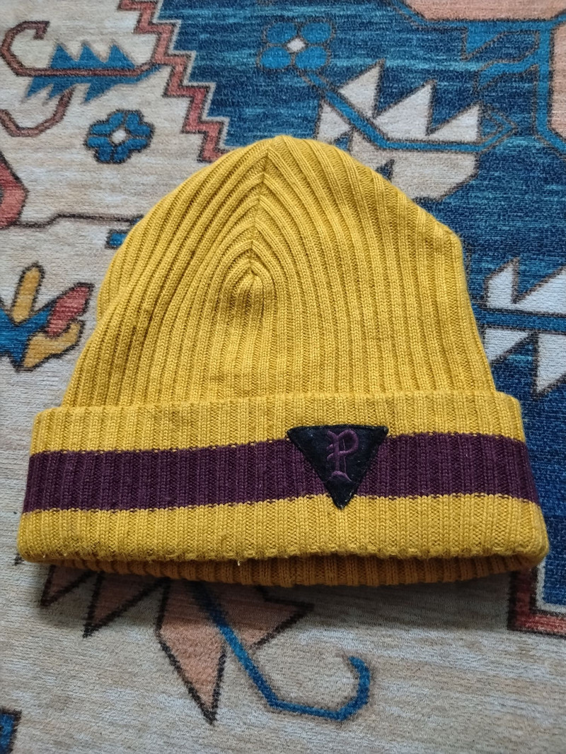 Polo Ralph Lauren Yellow P Logo Beanie Hat - 1