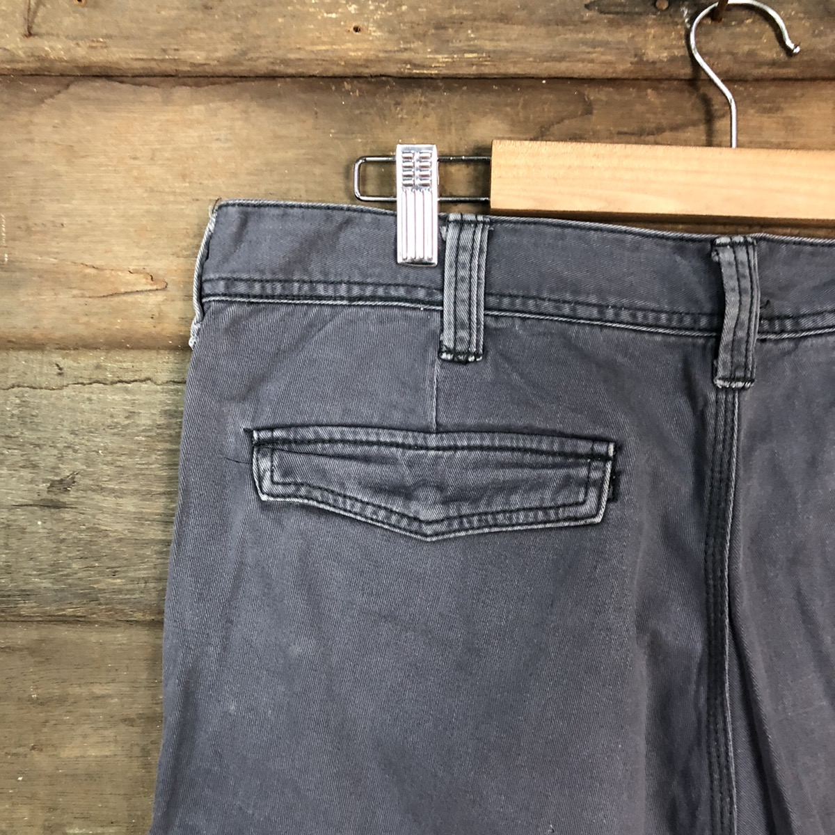 Straight Faded - Even River Grey faded utility Cargo Pants #3417 - 14