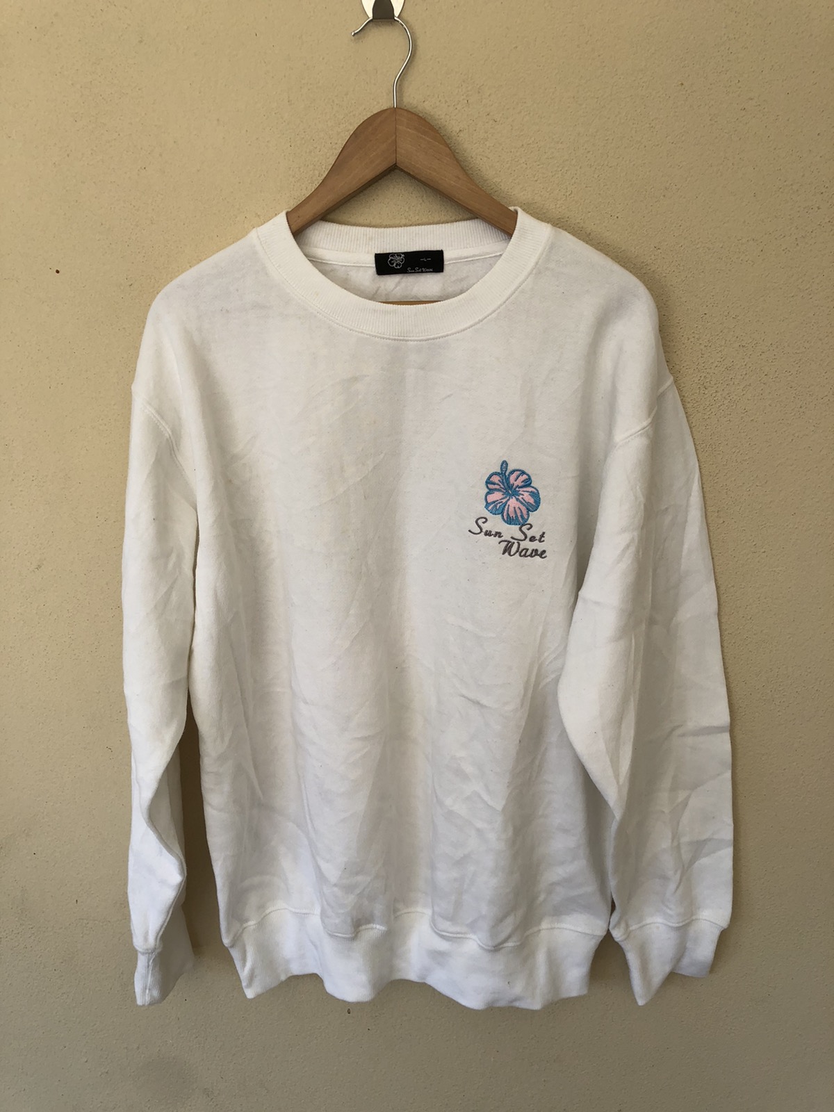 Japanese Brand - Sun sat wave printed sweatshirt - 1