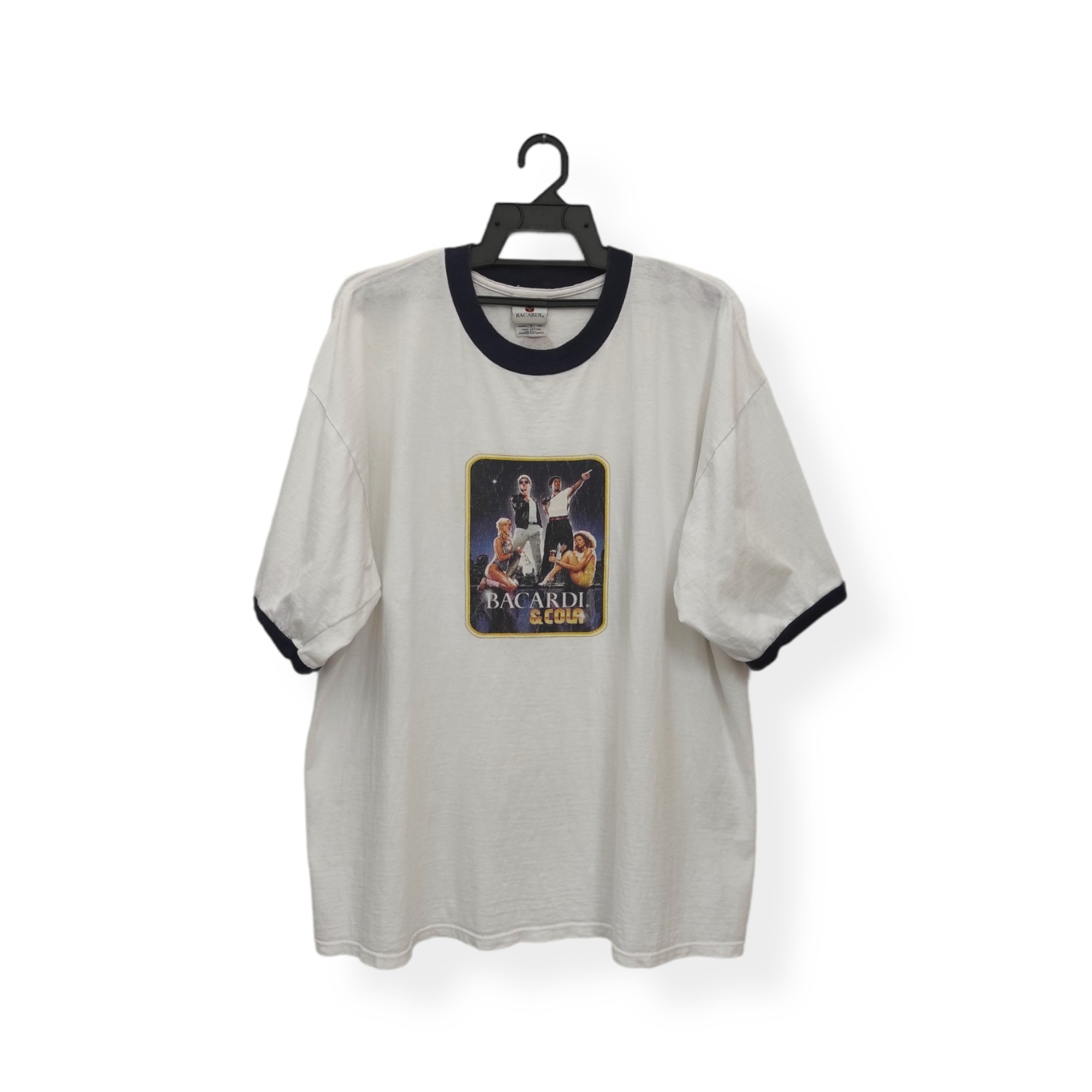 Bacardi - Vintage BACARDI & COLA promo Ringer tee - 1