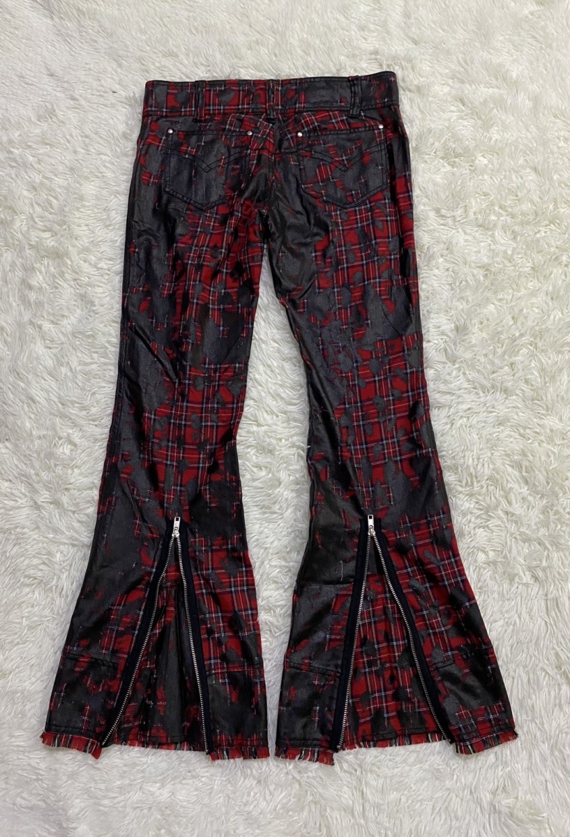 Custom Made - Algonquins Paint Painting Flare Pants - 8