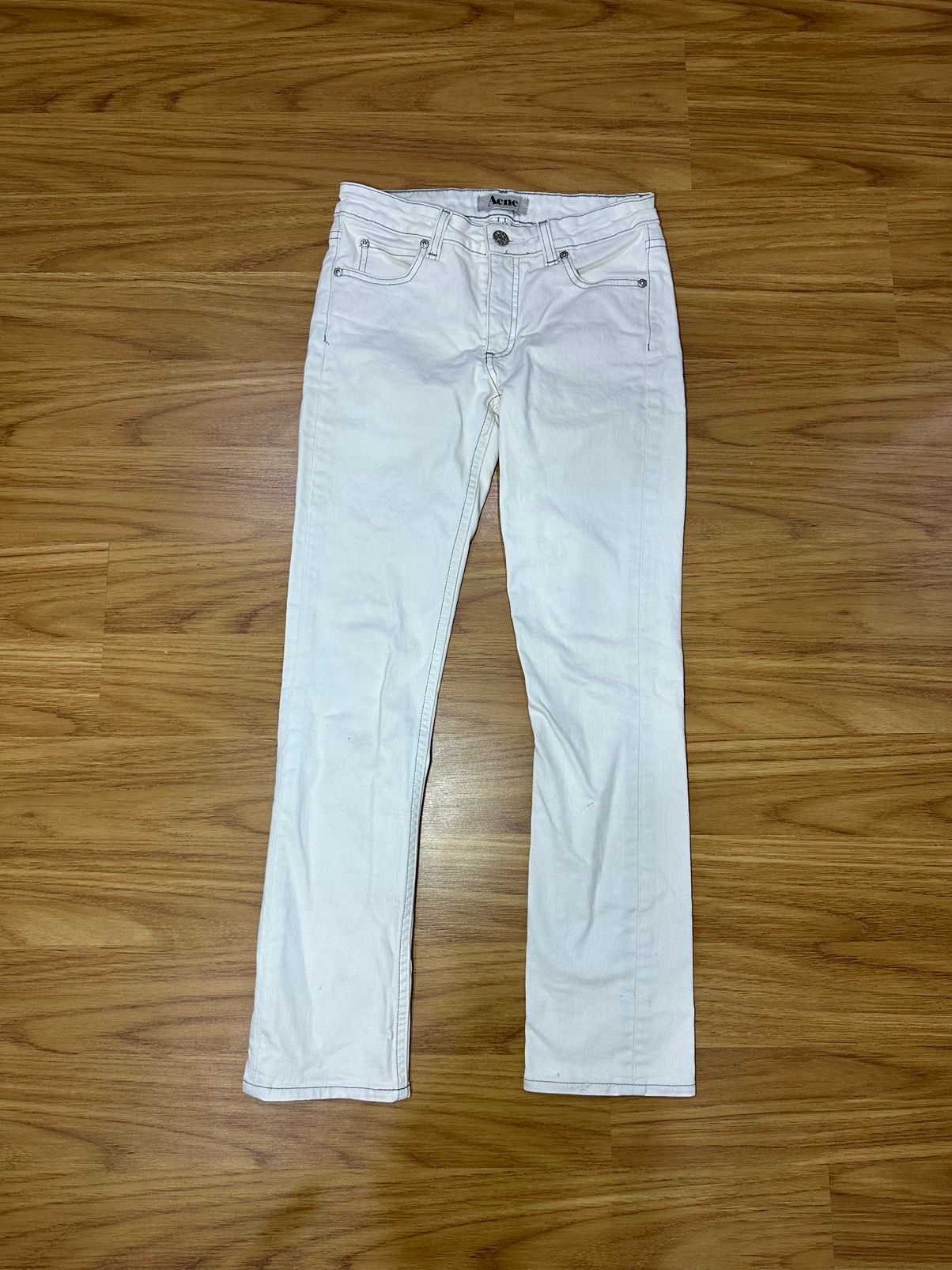 SS15 Acne Studios White Skinny Jeans - 2