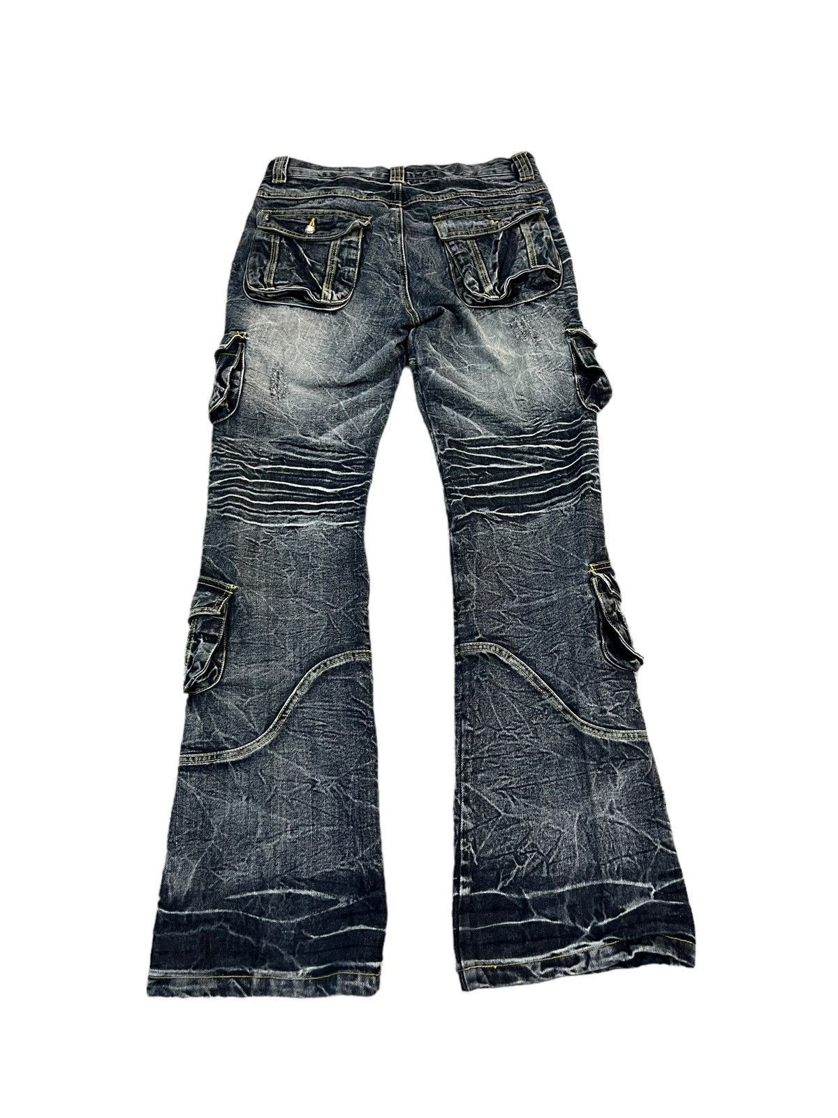 Vintage - Rare!! 🇯🇵Japanese Brand Zerosail Multi Pocket Flare Jeans - 2