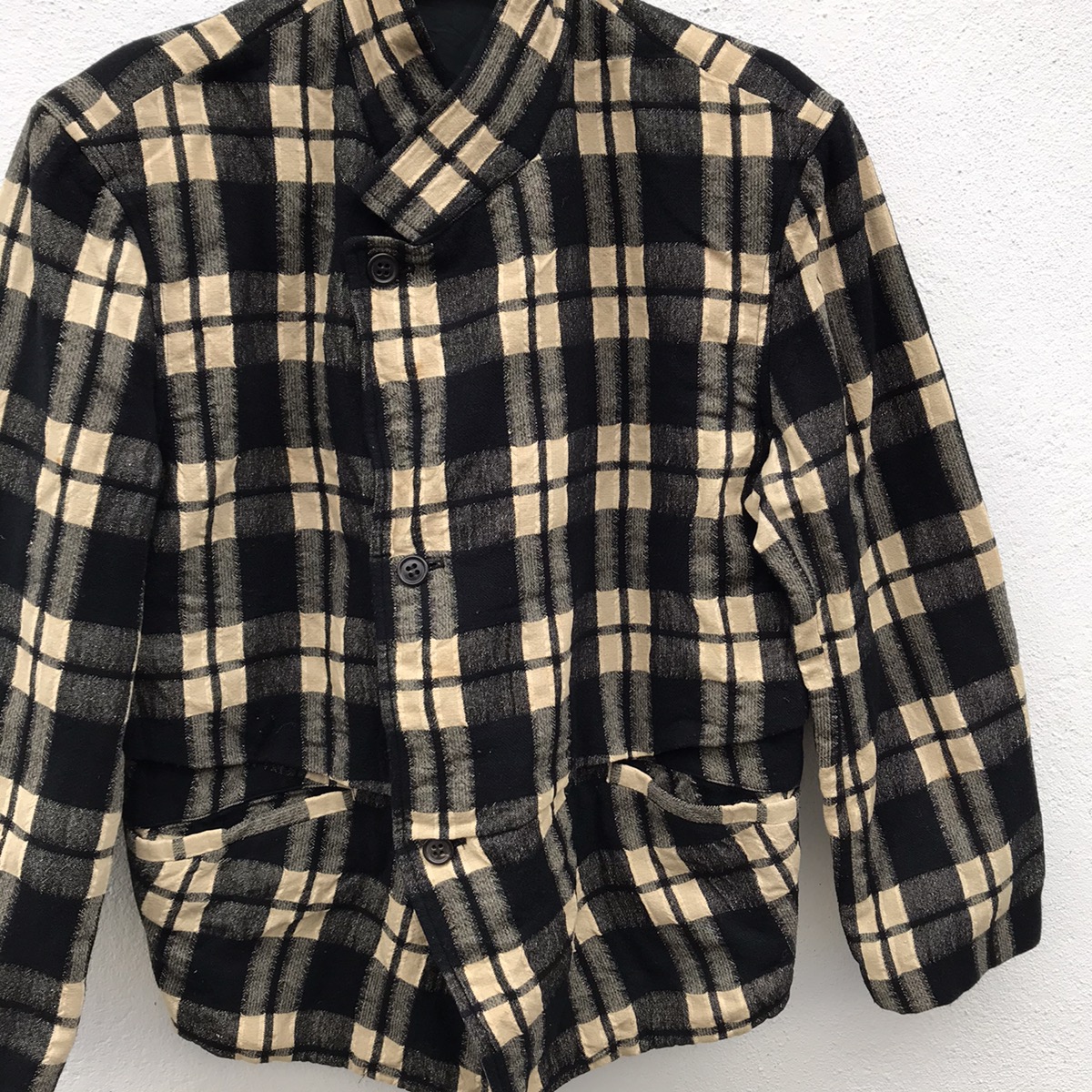 Vintage - Made In Japan Issey Miyake Men Tartan Wool Jackets - 8