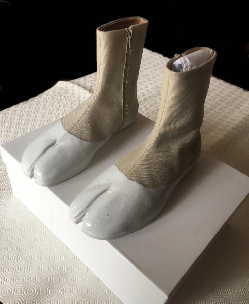 Maison Margiela Maison margiela Painted Flat Tabi Boots | riccardo