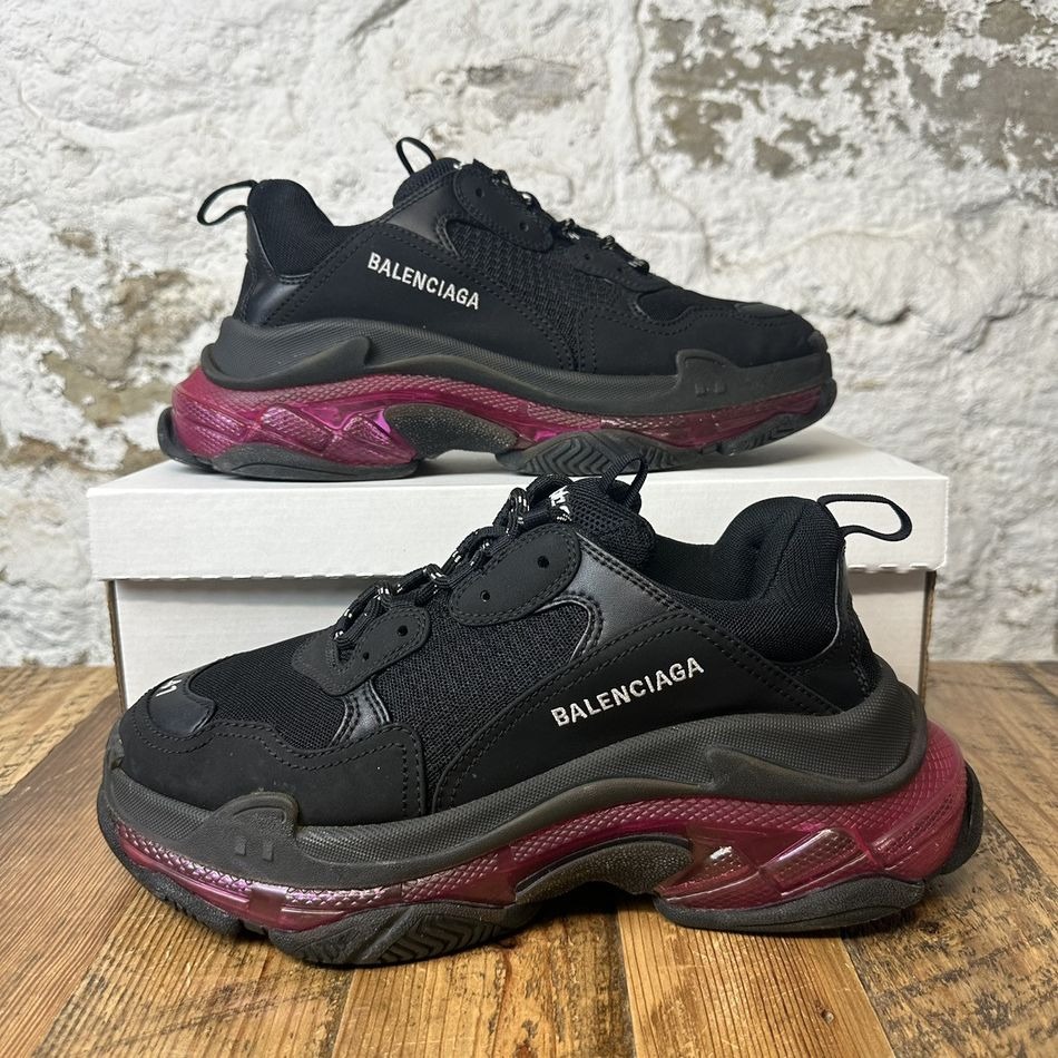 Balenciaga triple s black purple hotsell