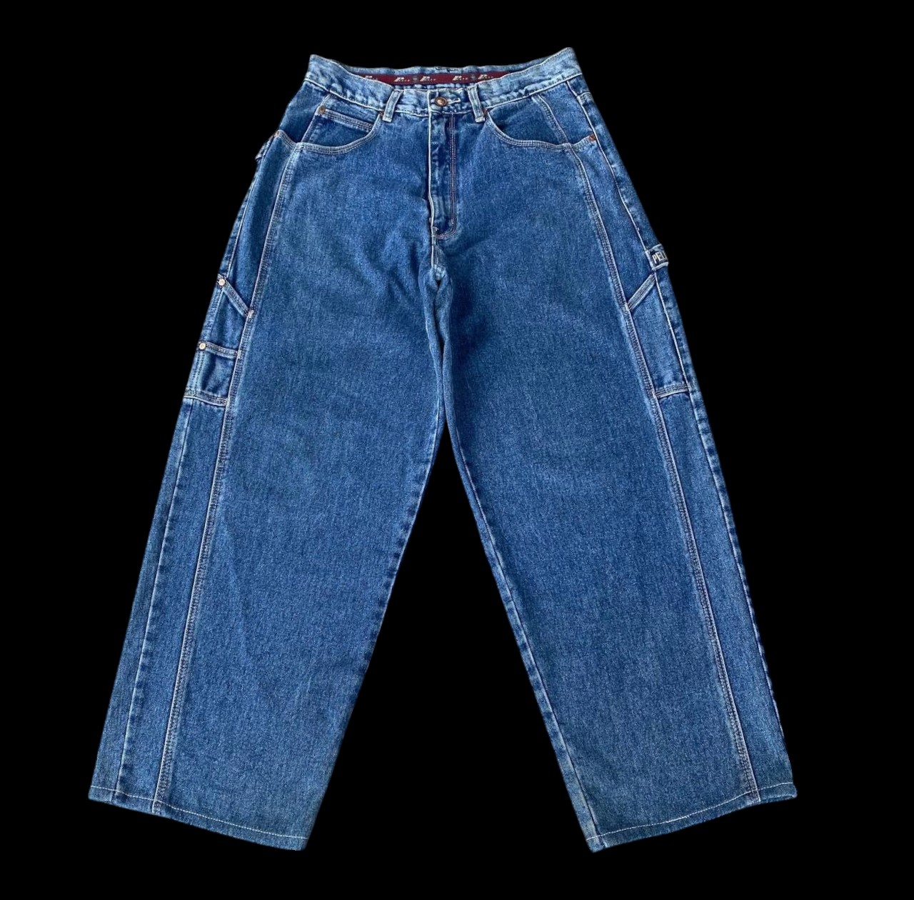 RARE VINTAGE 90S STREETWEAR VINTAGE DENIM PELLE PELLE MARC BUCHANAN BAGGY WIDE LEG JEAN BAGGY CARPEN - 5