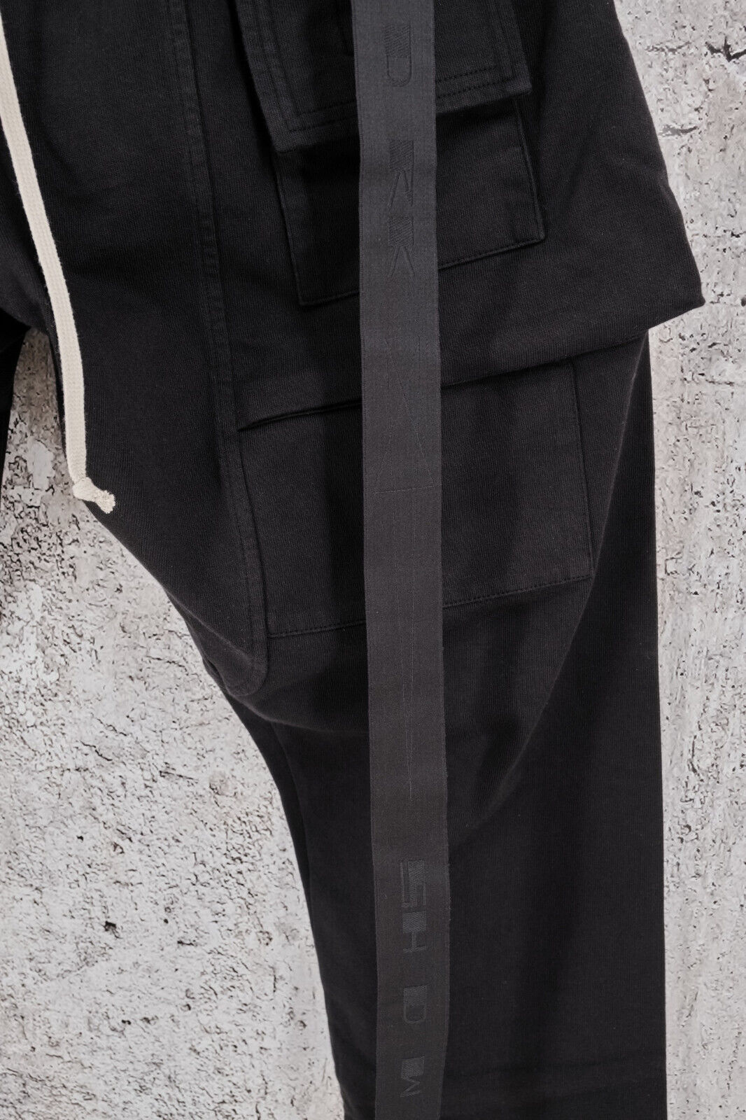  BNWT Rick Owens Drkshdw Cargo Creatch Cotton Pants in Black - 6