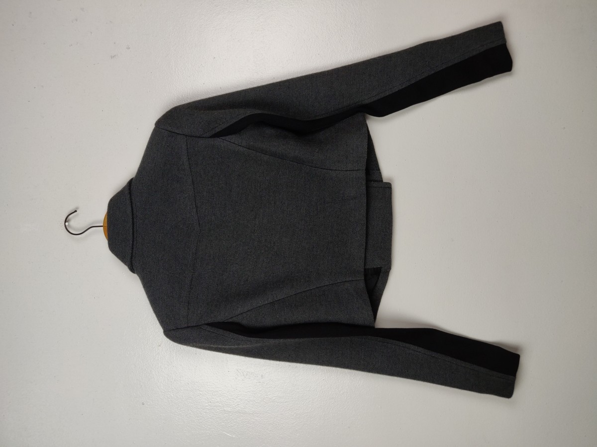 Casual Jacket - Asymmetrical Cropped Jacket Outerwear Coat - 5