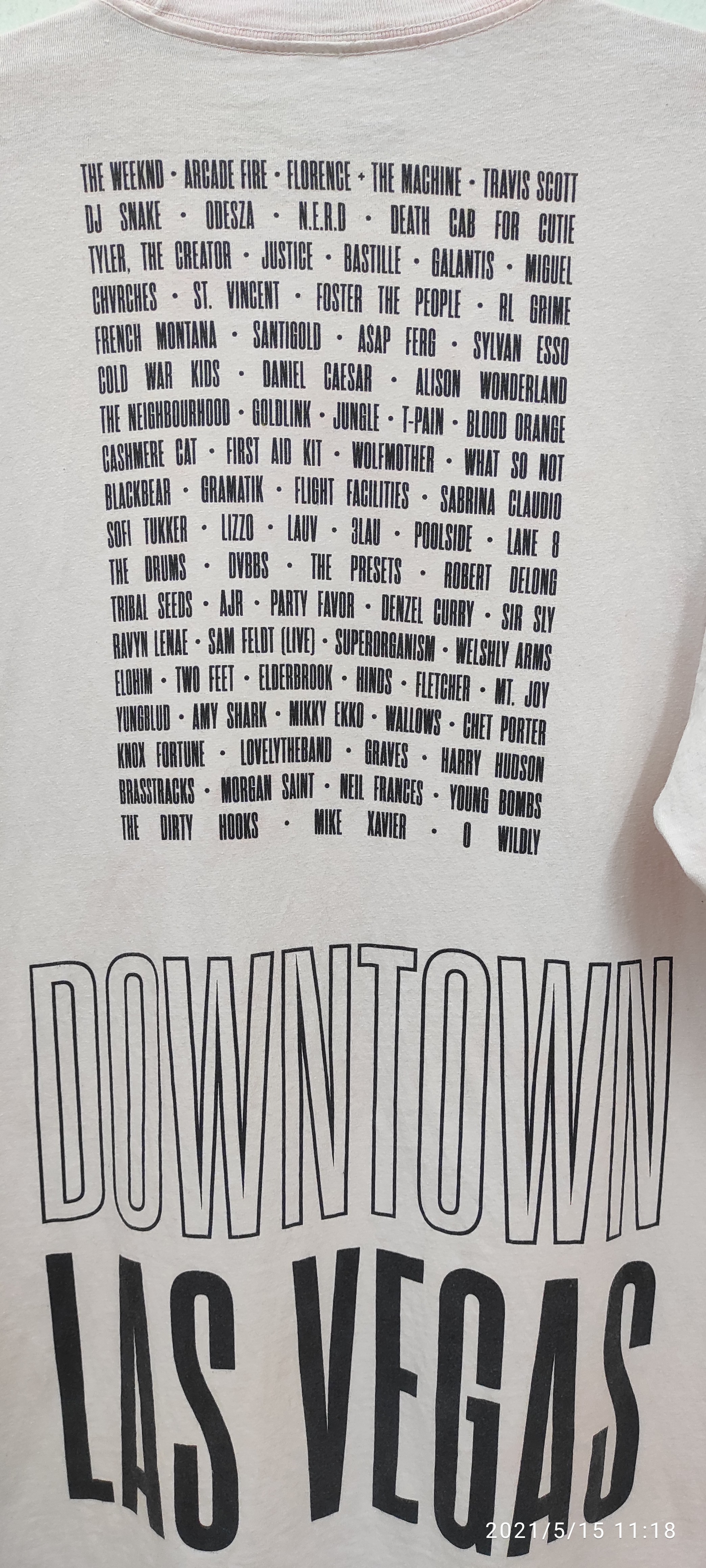 Tour T Shirt - LIFE IS BEAUTIFUL MUSIC AND ART FESTIVAL 2019 DOWNTOWN LAS VEGAS - 7