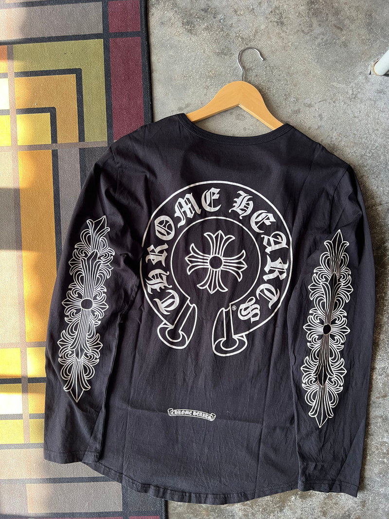 Chrome Hearts Horseshoe Floral Long Sleeves - 1