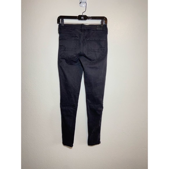 American Eagle Outfitters - American Eagle Super Stretch Jeggings Onyx Black Lycra 2 - 7