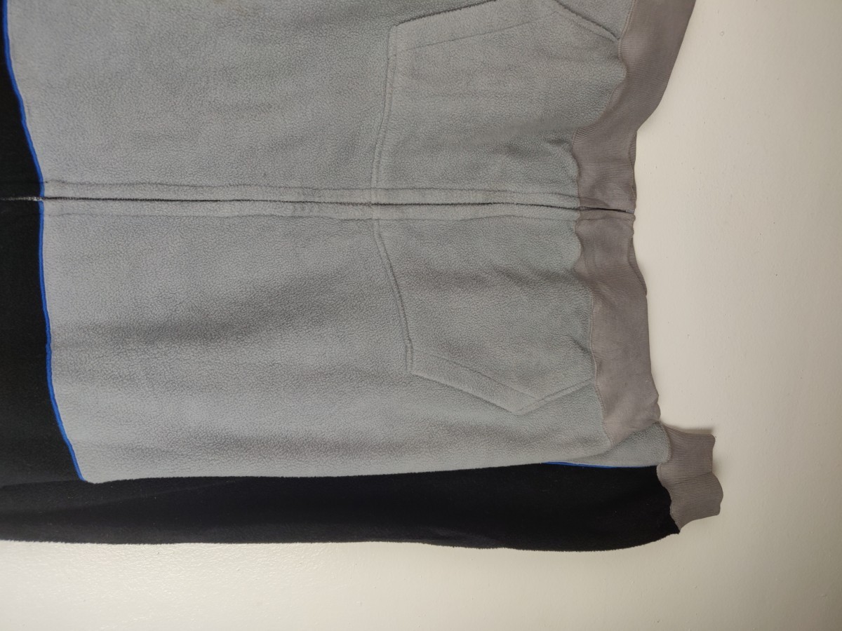 Two Tone Fleece Sweater Zipper Jacket - 6