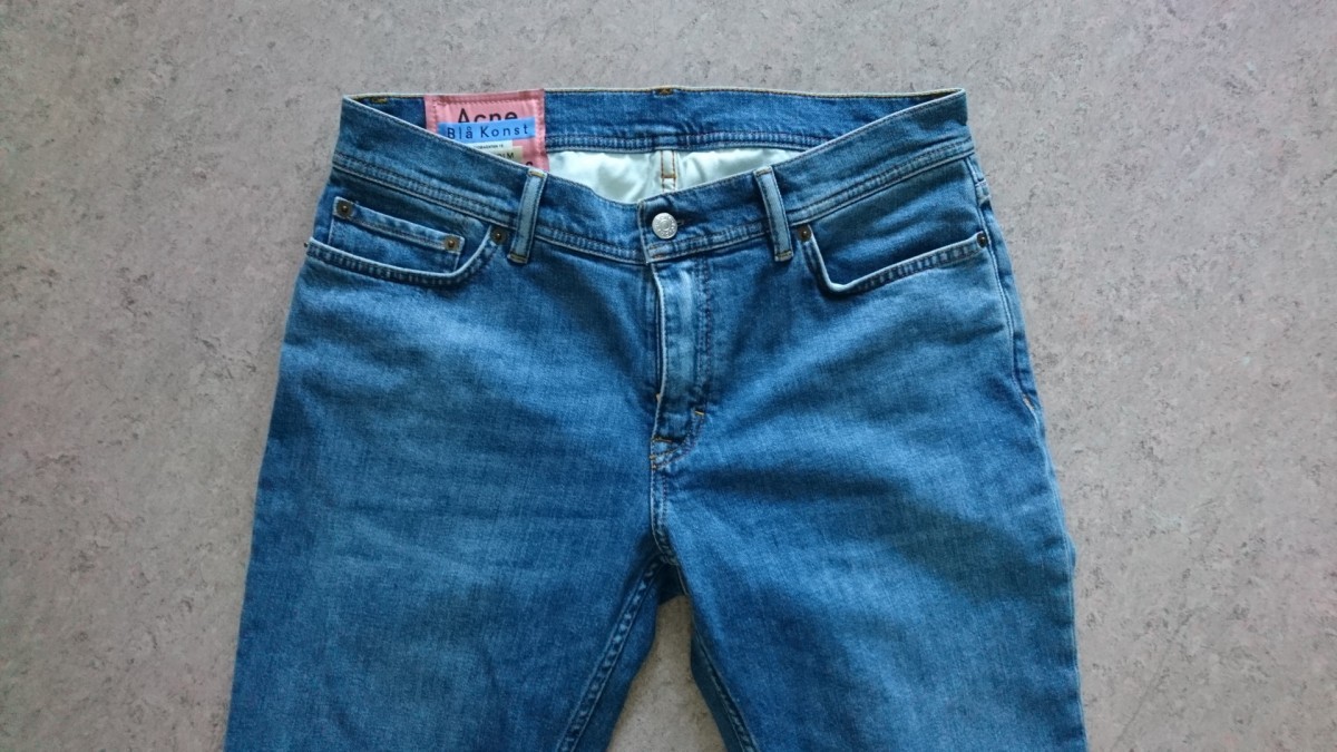 Blå Konst North Mid Blue Denim 32 / 30 - 1