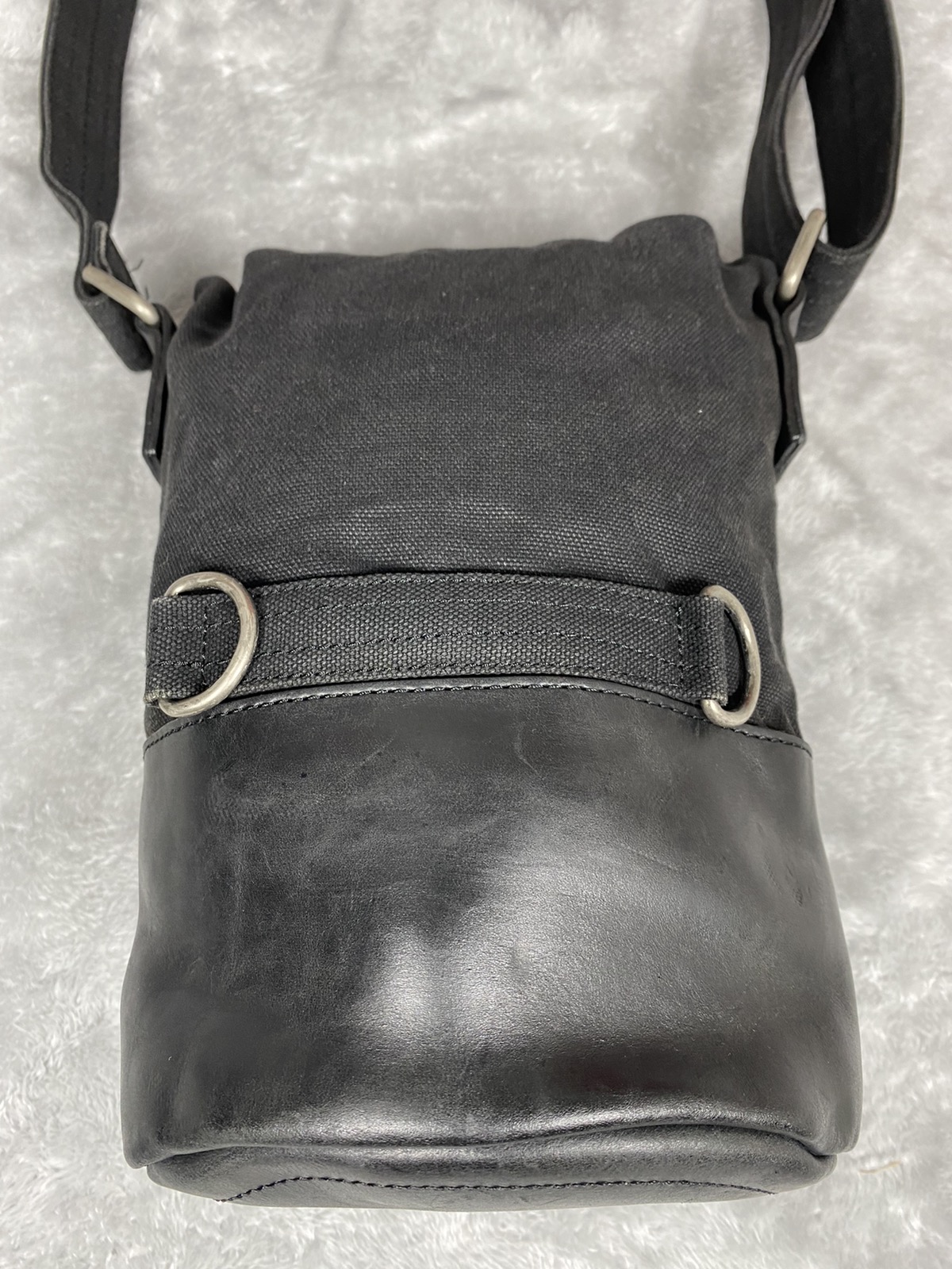 Dries Van Noten Shoulder/Cross body Leather Canvas Bag - 8
