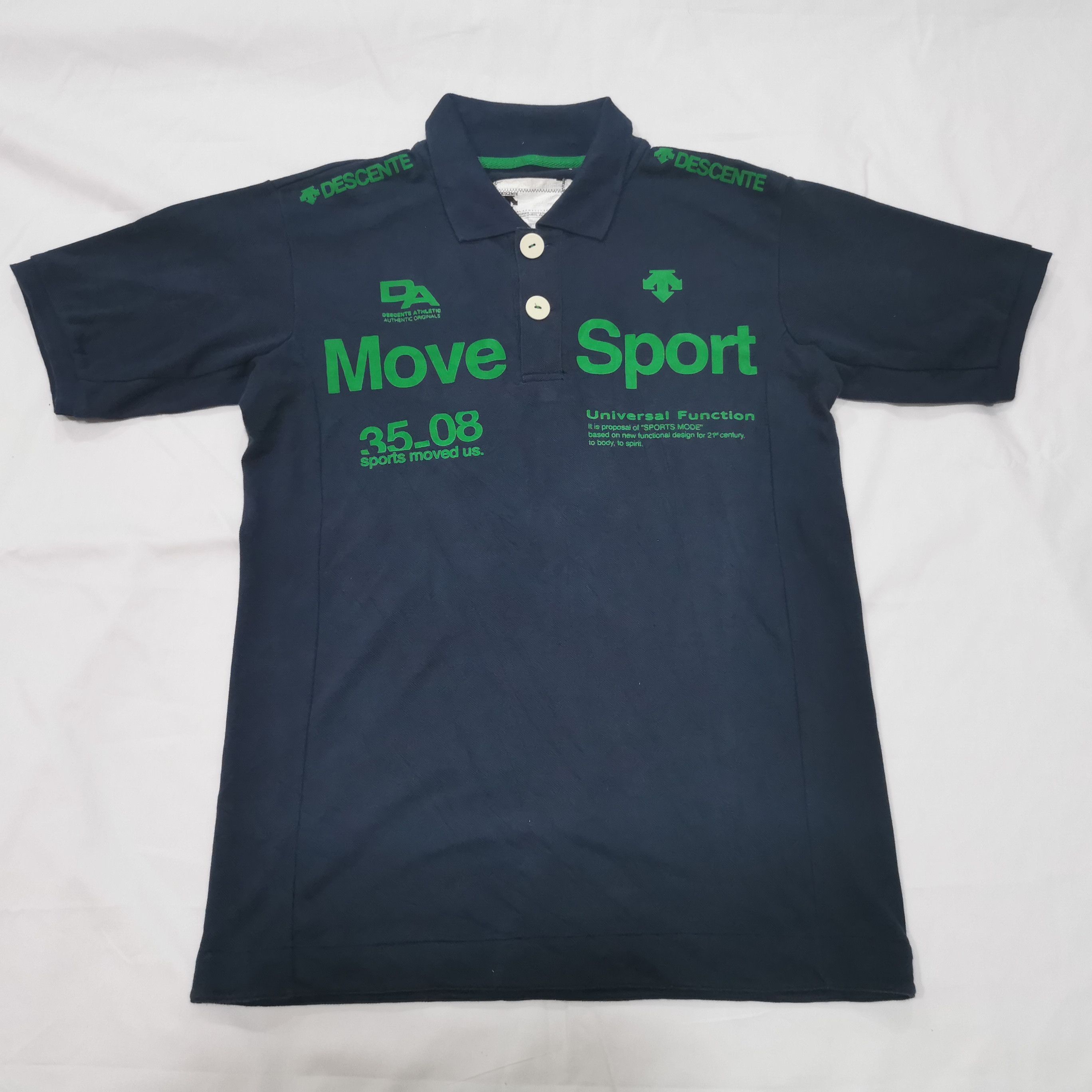 Vintage - DESCENTE Athletic Authentic Move Sport Originals Polo Shirt - 1