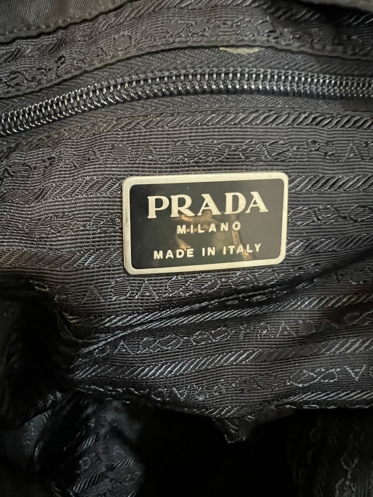 Vintage - Prada Nylon Black Bacpack - 12