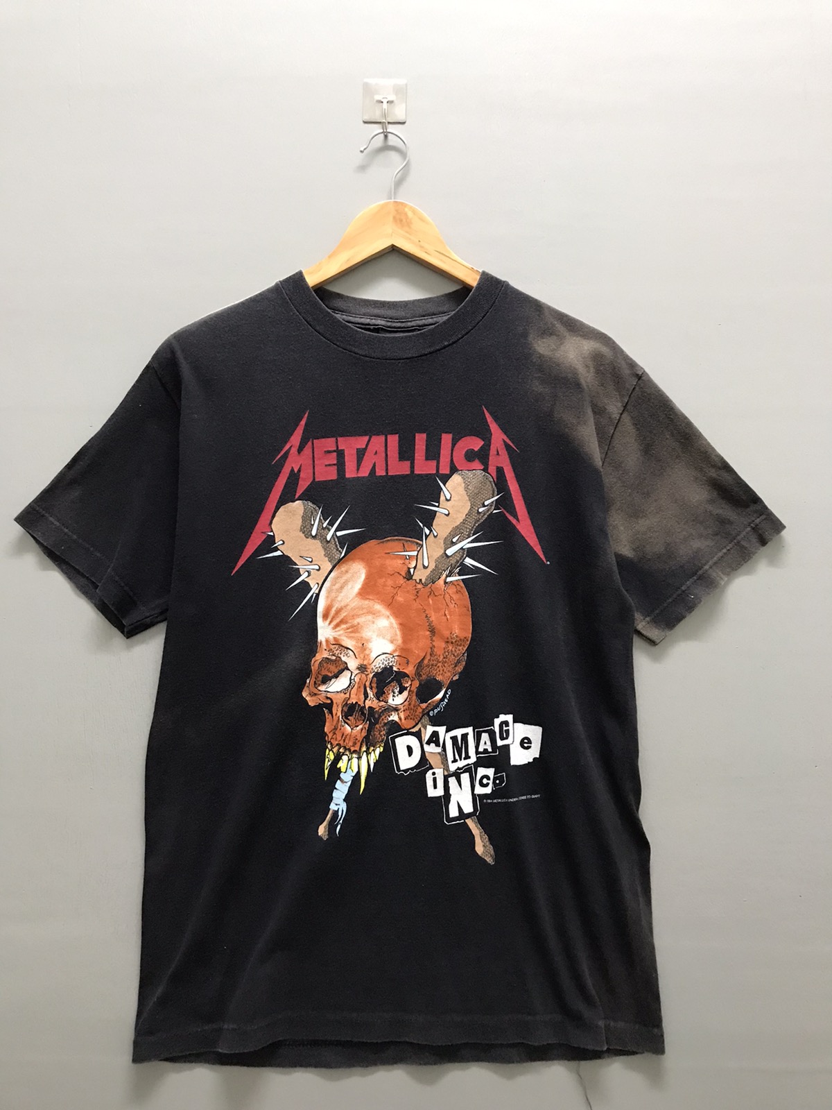 Vintage - Vintage Metallica Damage Inc. Pushead Sundfaded Tee - 1