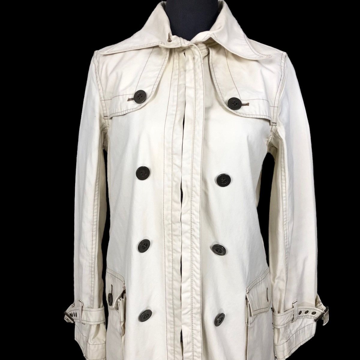 Vintage Hysteric Glamour Cotton Canvas Trench Coat - 4