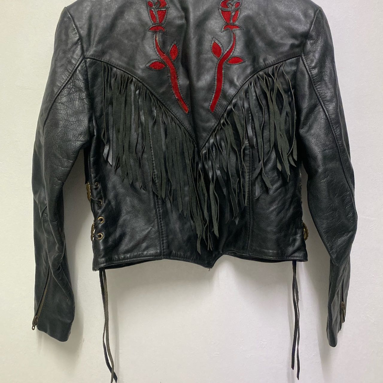 Protech Leather Jacket Biker Navajo Inspired  - 8