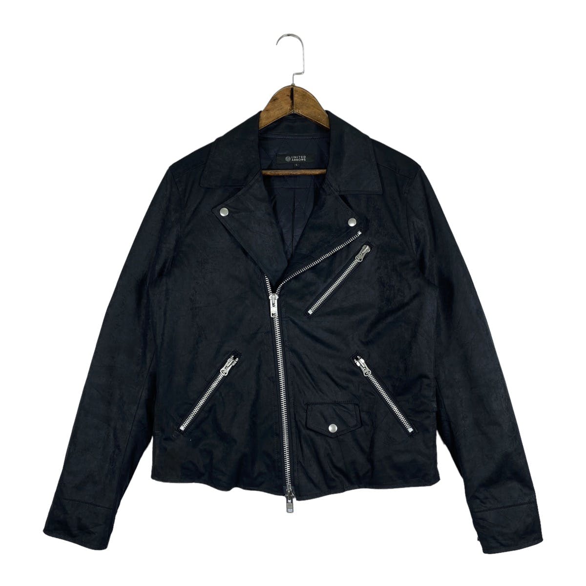 United Arrows Made In Japan Quilted Lined Biker Jacket - 2