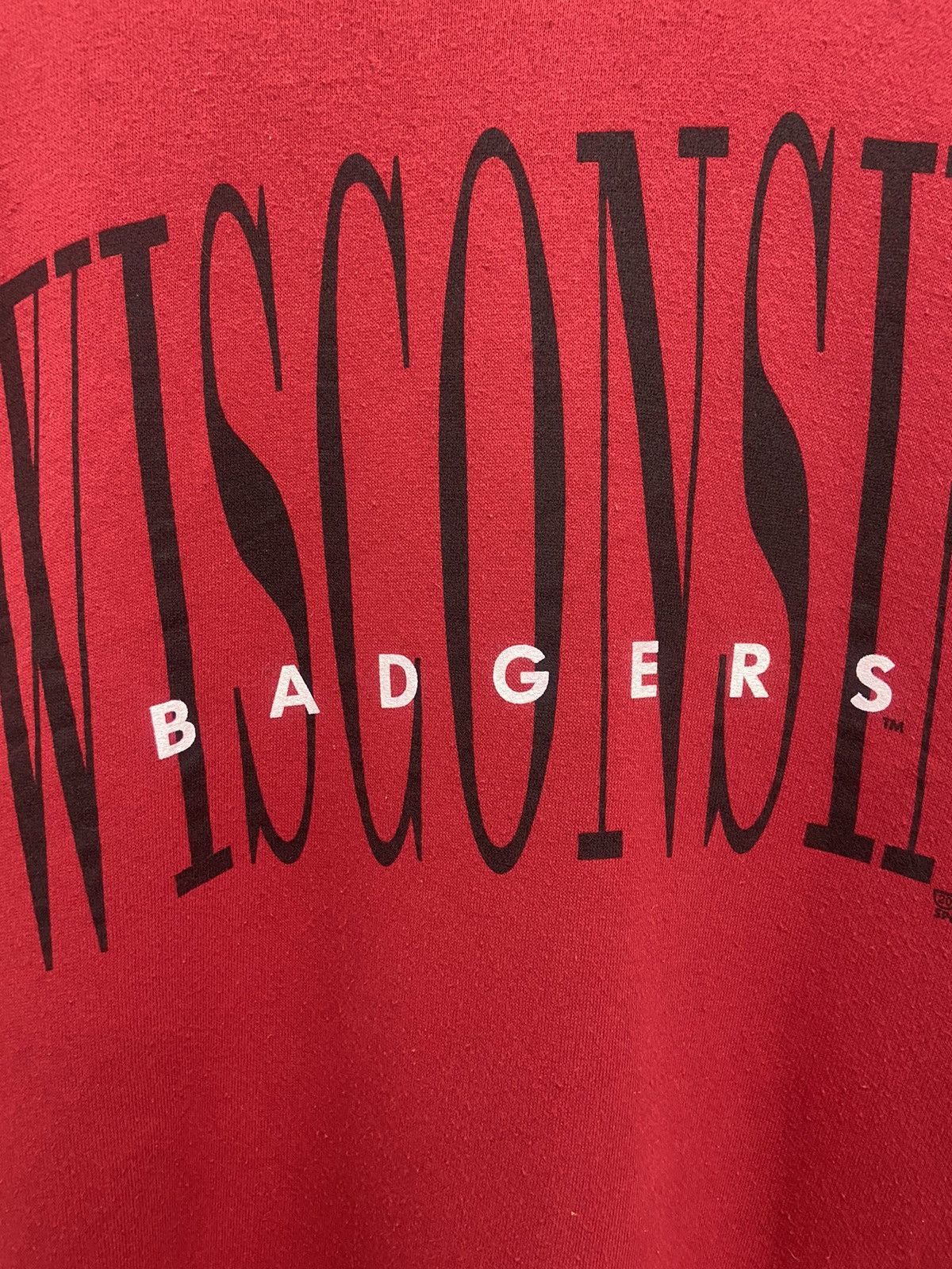 Vintage 90s Wisconsin Badgers Oversized Sweatshirt - 3