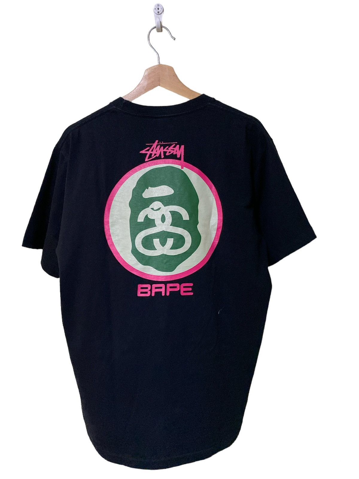 A bathing Ape BAPE X Stussy Collaboration Tshirt - 4